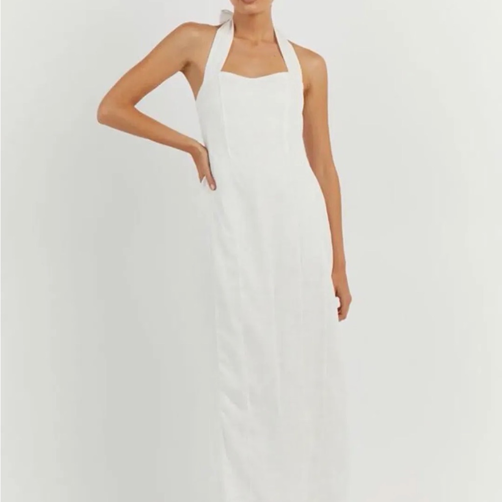 Dissh White Halter Dress